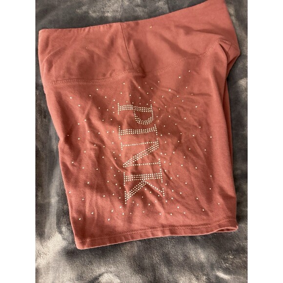 PINK Victoria Secret Large Mauve Matching Set Zip Up Hoodie And Bike Yoga Shorts - Picture 6 of 15